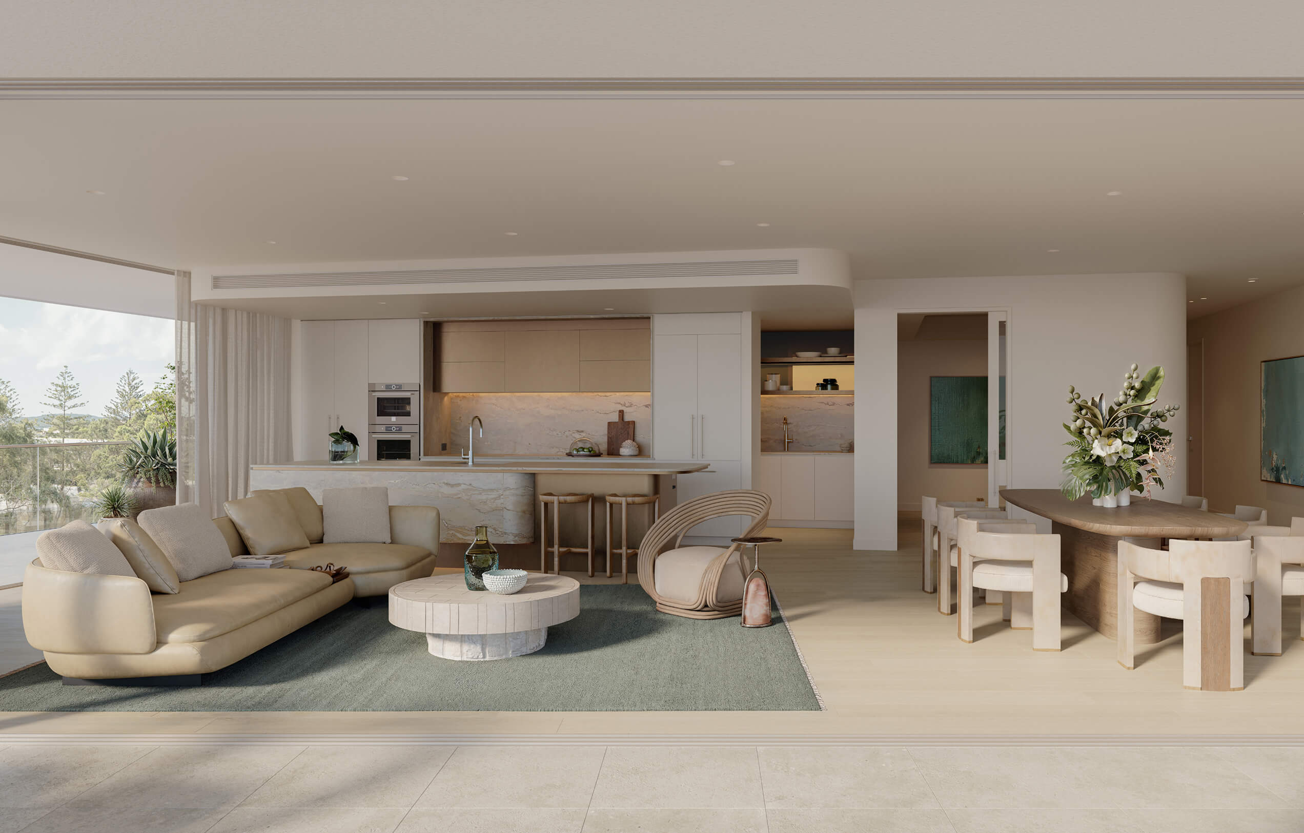 3 Bedroom Kitchen Living